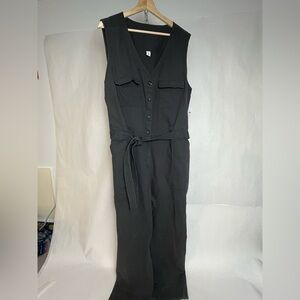 Old Navy Charcoal Utility Jumpsuit